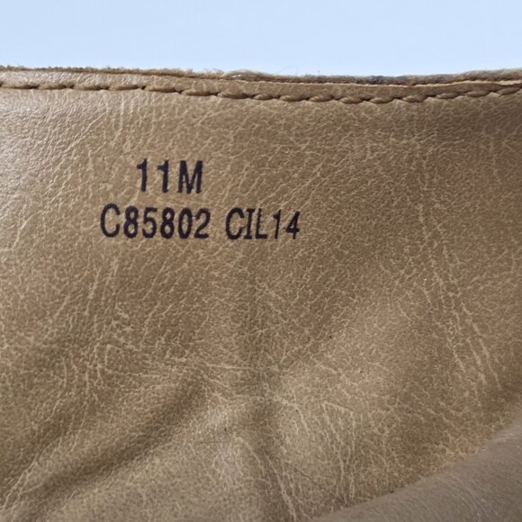 BOC Born Leather Slingback Dandee Bronze Wedge Sandals Flower Cork Cushion Sz 11 - Picture 9 of 14